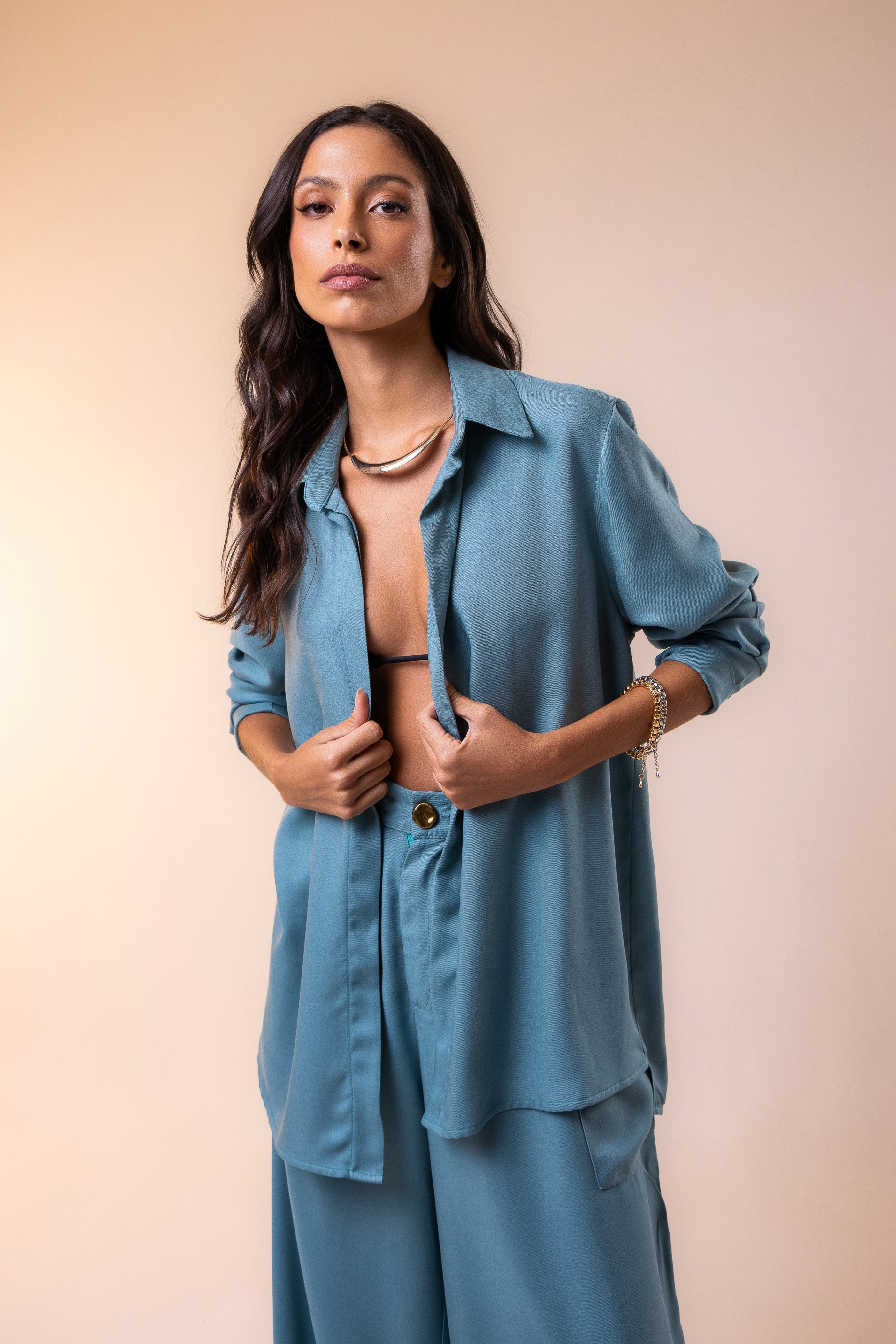 Camisa Naia Verde Sage